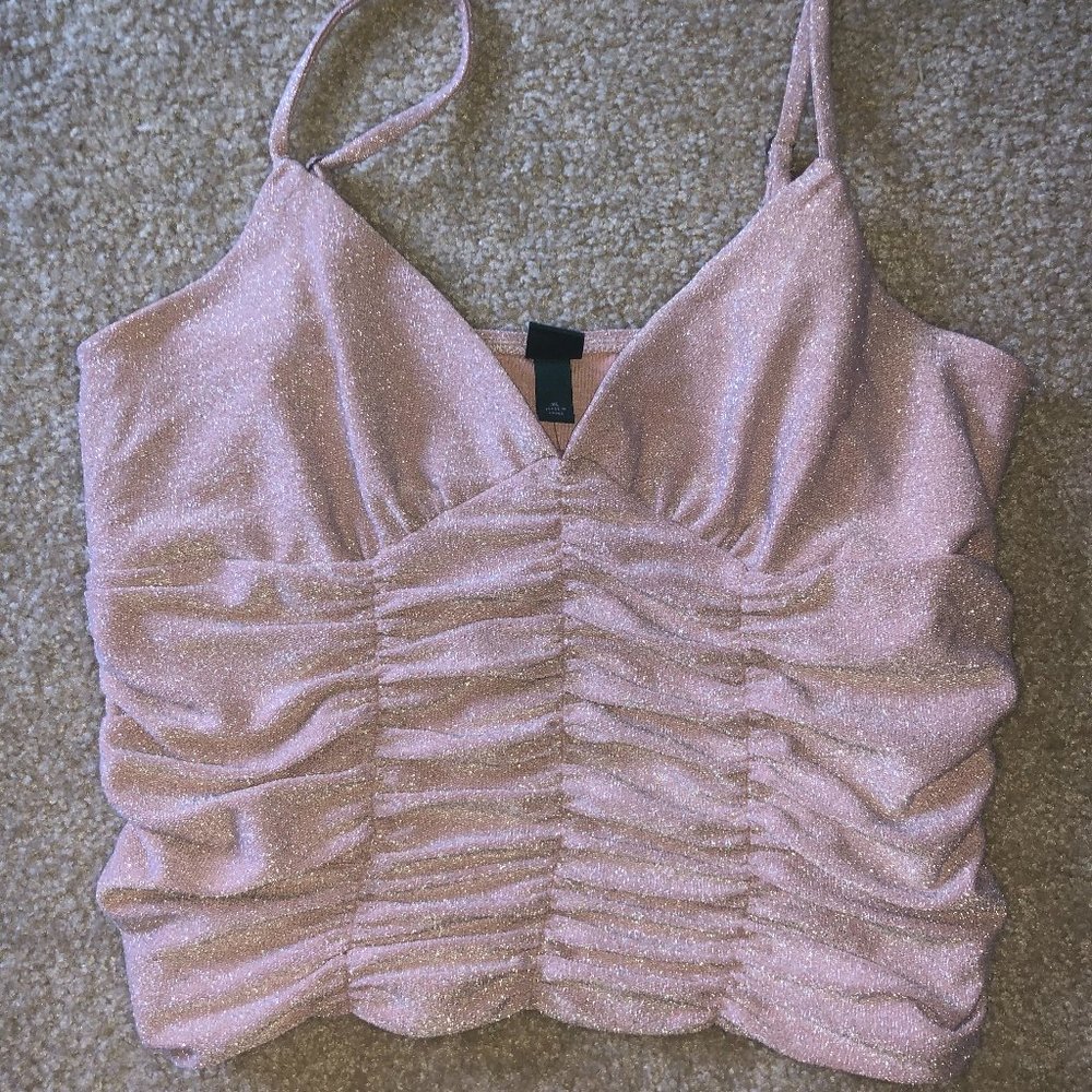 Glitter Crop Tank Top
